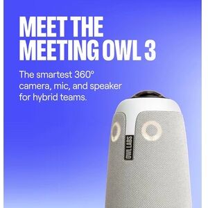Owl Labs Meeting Owl 3 360° Camera and Speaker